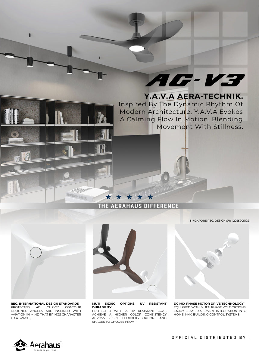 AG-V3 Aerahaus Technik DC Ceiling Fan