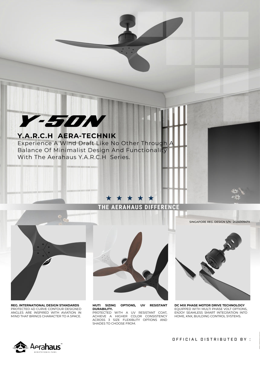 Y-50N Aerahaus Technik DC Ceiling Fan