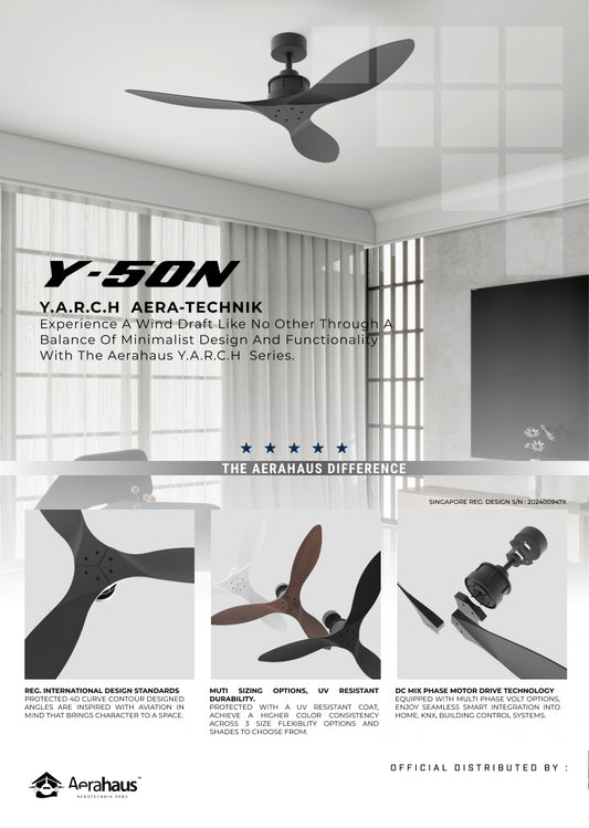 Y-50N Aerahaus Technik DC Ceiling Fan